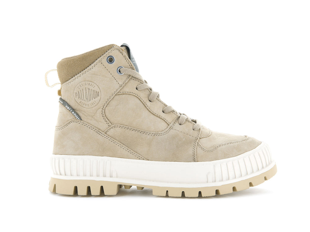 Zapatillas Palladium PALLASHOCK HI SNK Mujer Stucco | Costa Rica-08256